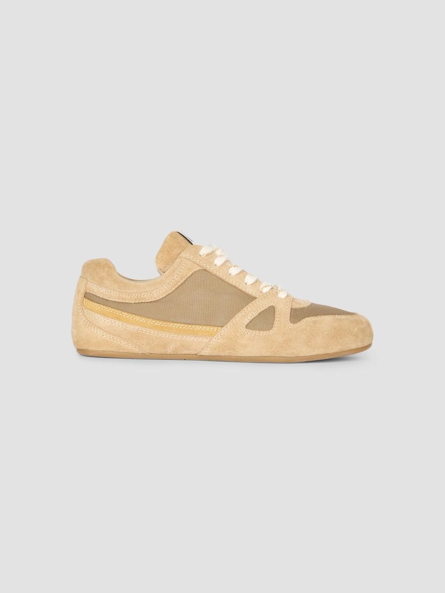 Isabel Marant Women's Senny Suede Low-Top Sneakers - Khaki - Size 7