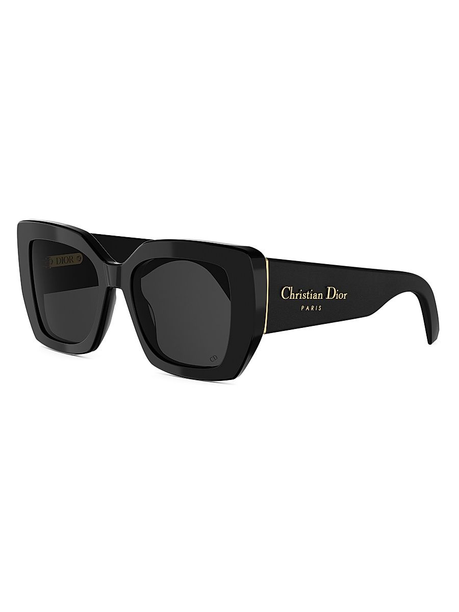 Women's DiorOmbre S2I 54MM Square Sunglasses - Black