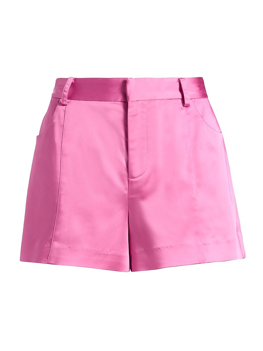 Women's Rosalind Satin Shorts - Pink Garnet - Size 14