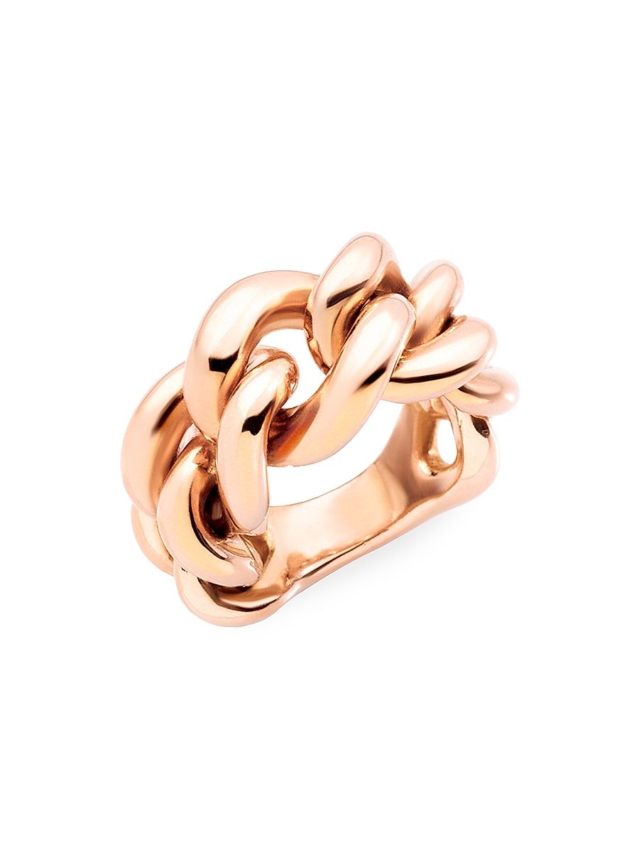 Women's Catene 18K Rose Gold Ring - Pink - Size 7.25