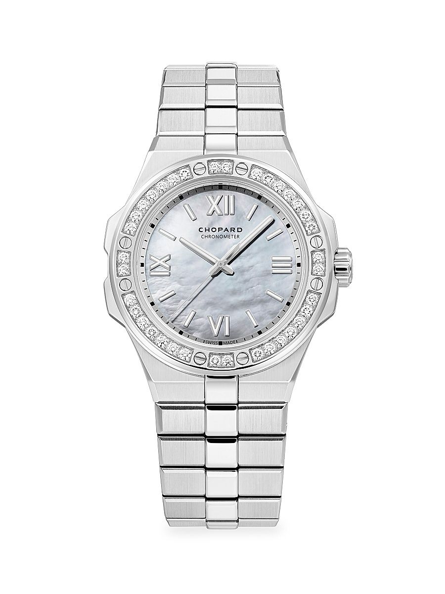 Women's Alpine Eagle Stainless Steel & Diamond Bracelet Watch - Stainless Steel