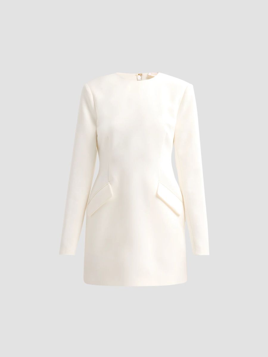 Ramy Brook Women's Brittany Long-Sleeve Mini Dress - Ivory - Size 12