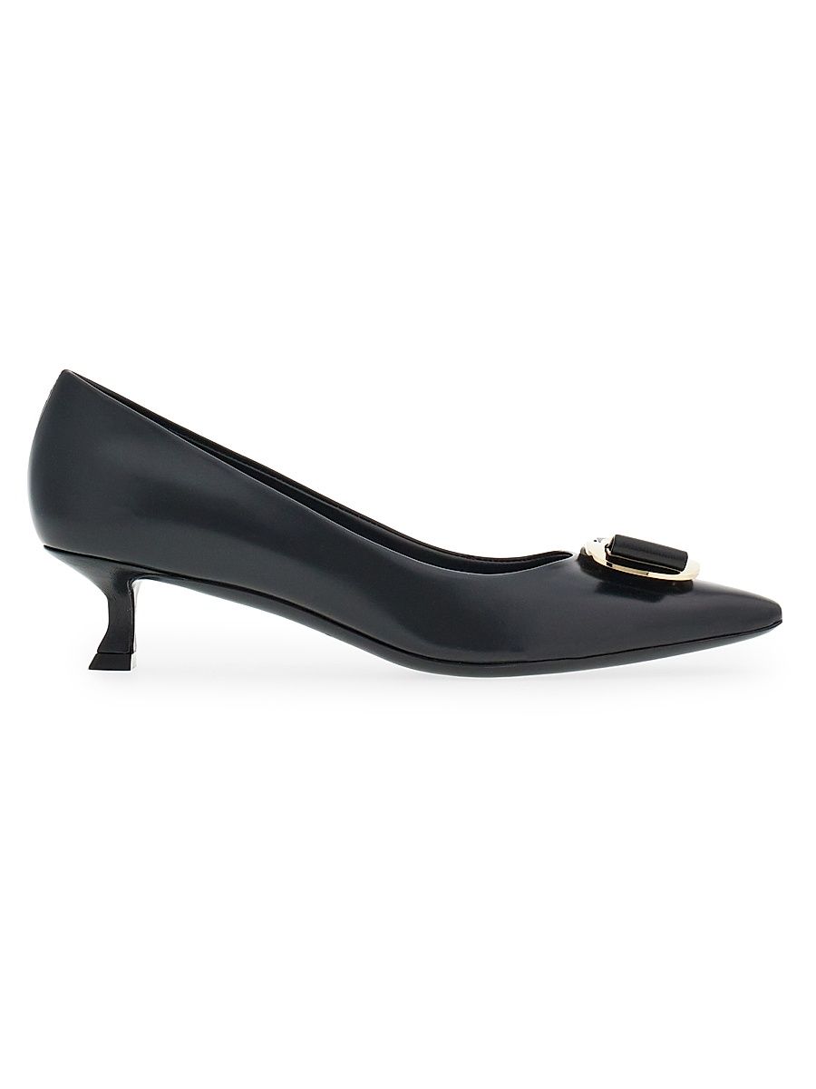 Women's Zelma 40MM Leather Pumps - Nero - Size 9.5