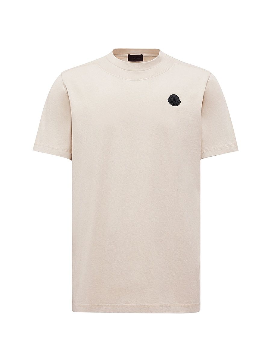 Men's Crew-Neck T-Shirt in Cotton - Light Beige - Size XXXL