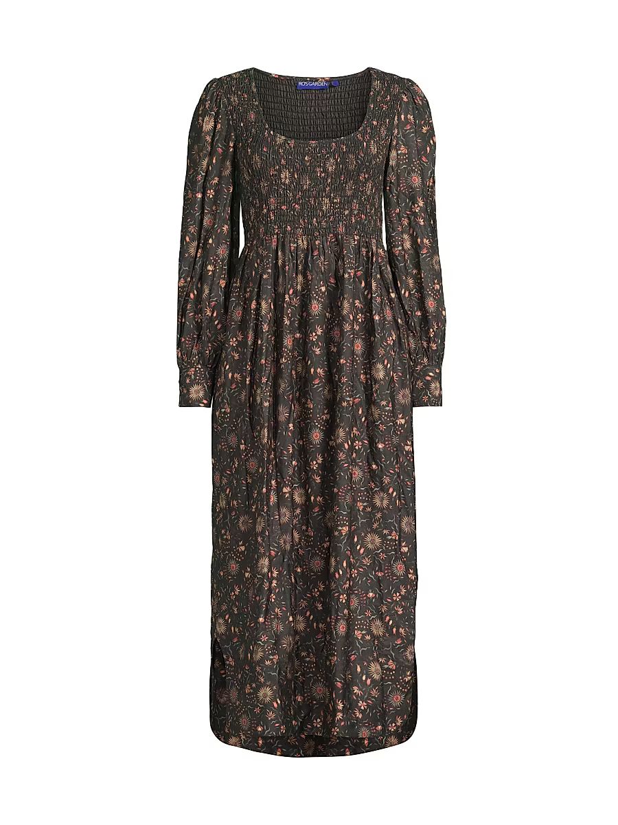 Women's Iceland Smocked Cool Midi-Dress - Pink Cherokee - Size XL