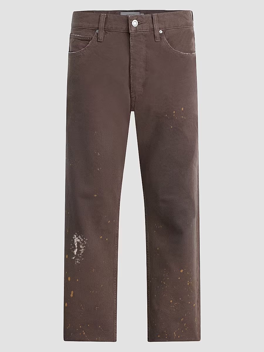 Men's Rylan Cotton Straight-Leg Jeans - Distress Brindle - Size 42