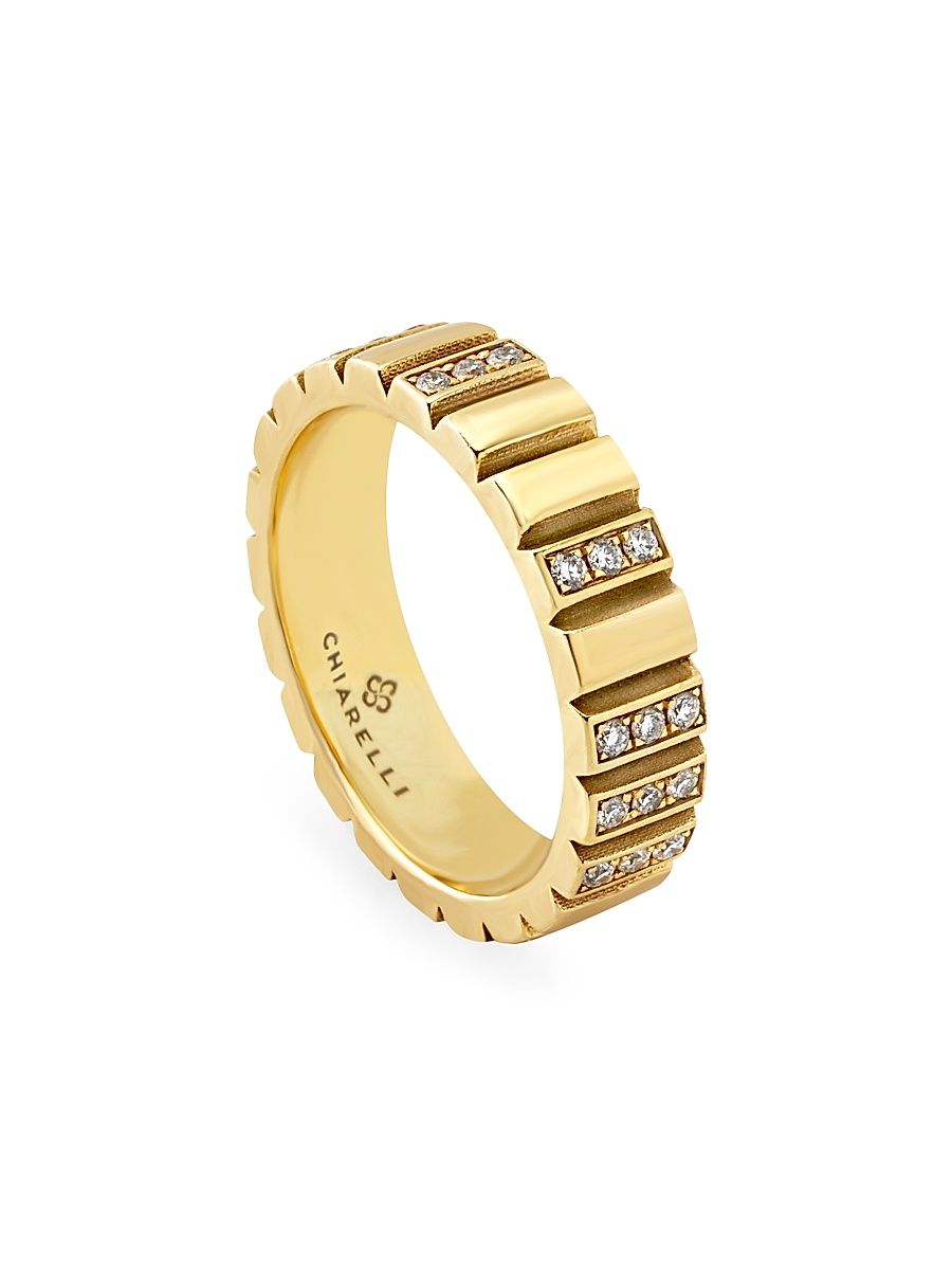 Women's Riflessi 18K Yellow Gold & 0.29 TCW Diamond Ring - Yellow Gold - Size 7