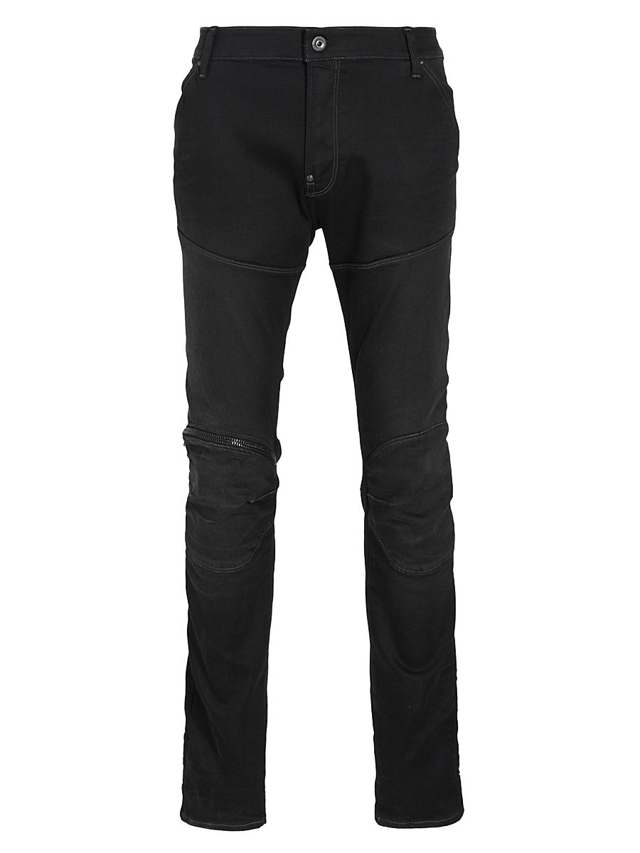 Men's 3D Zip Knee Skinny Jeans - Dark Age - Size 28