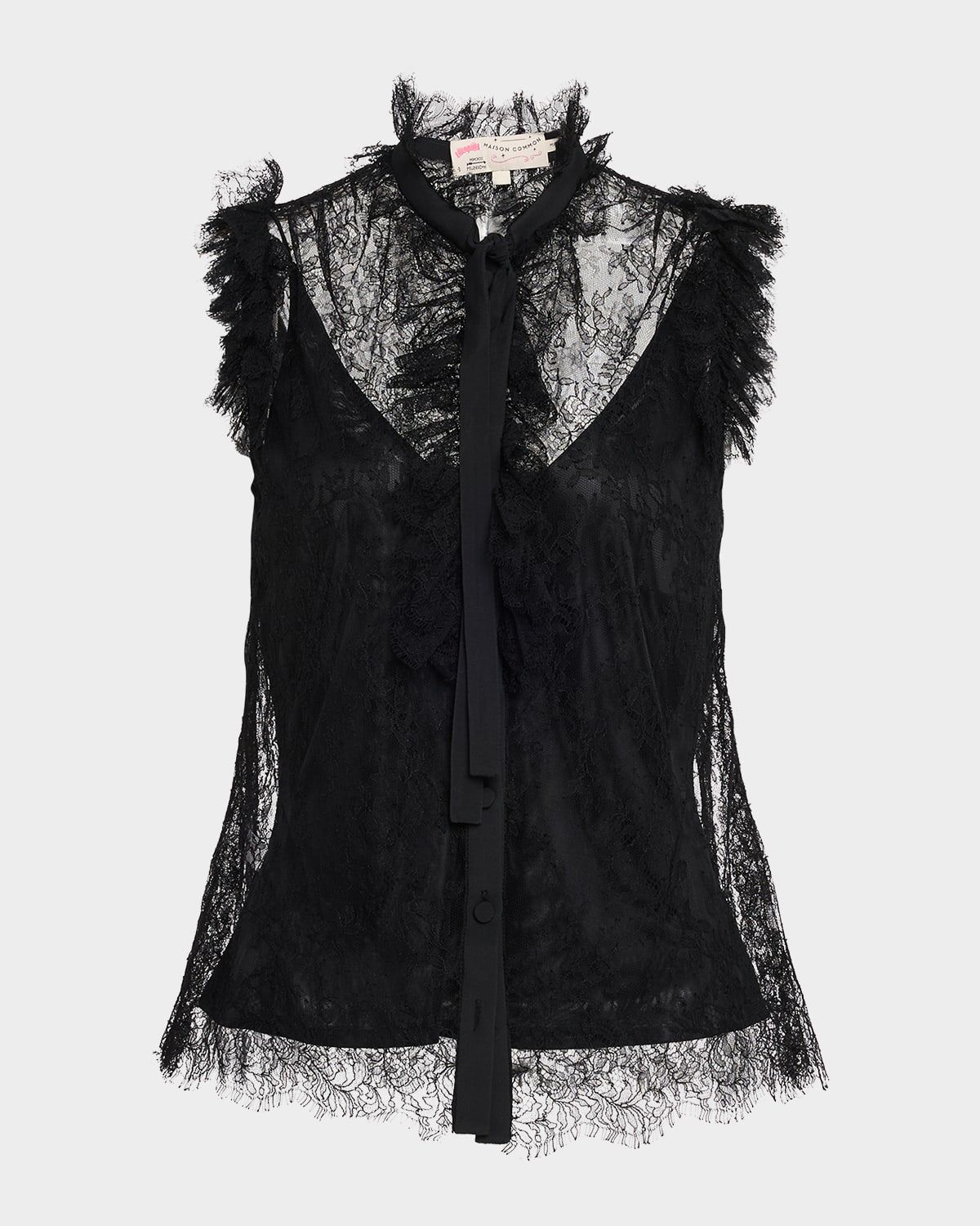 Sleeveless Lace Blouse with Cami