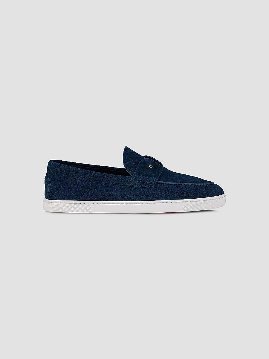 Christian Louboutin Men's Chambeliboat Leather Loafers - Haiiro - Size 8