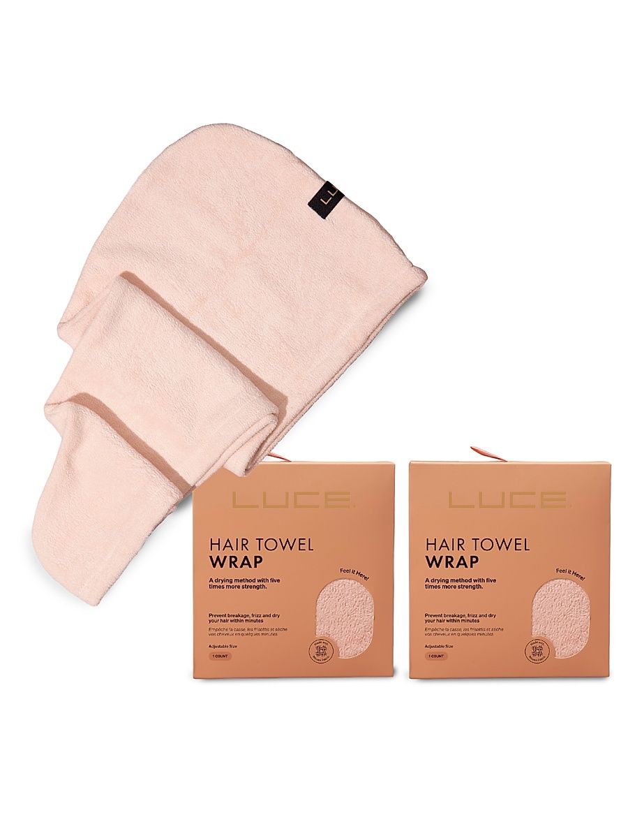 Women's Adjustable Hair Towel Wrap - Eco-Friendly and Ultra-Absorbent (X2) - Black