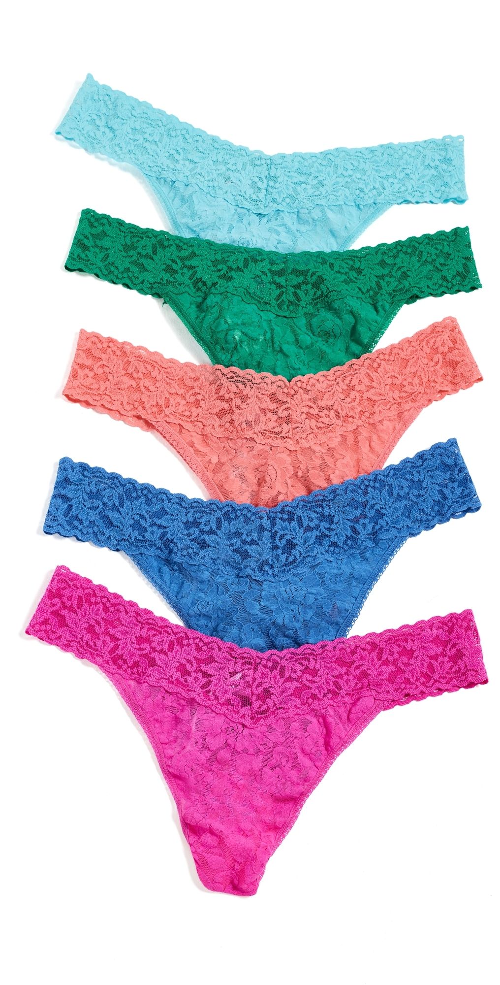Hanky Panky Signature Lace Original Rise 5 Pack Rslg One Size