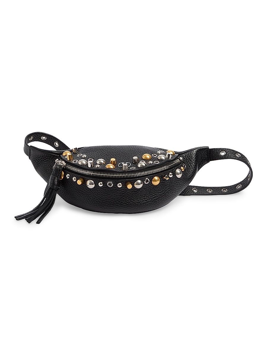 Women's Nellcôte Belt Bag in Grainy Calfskin - Black