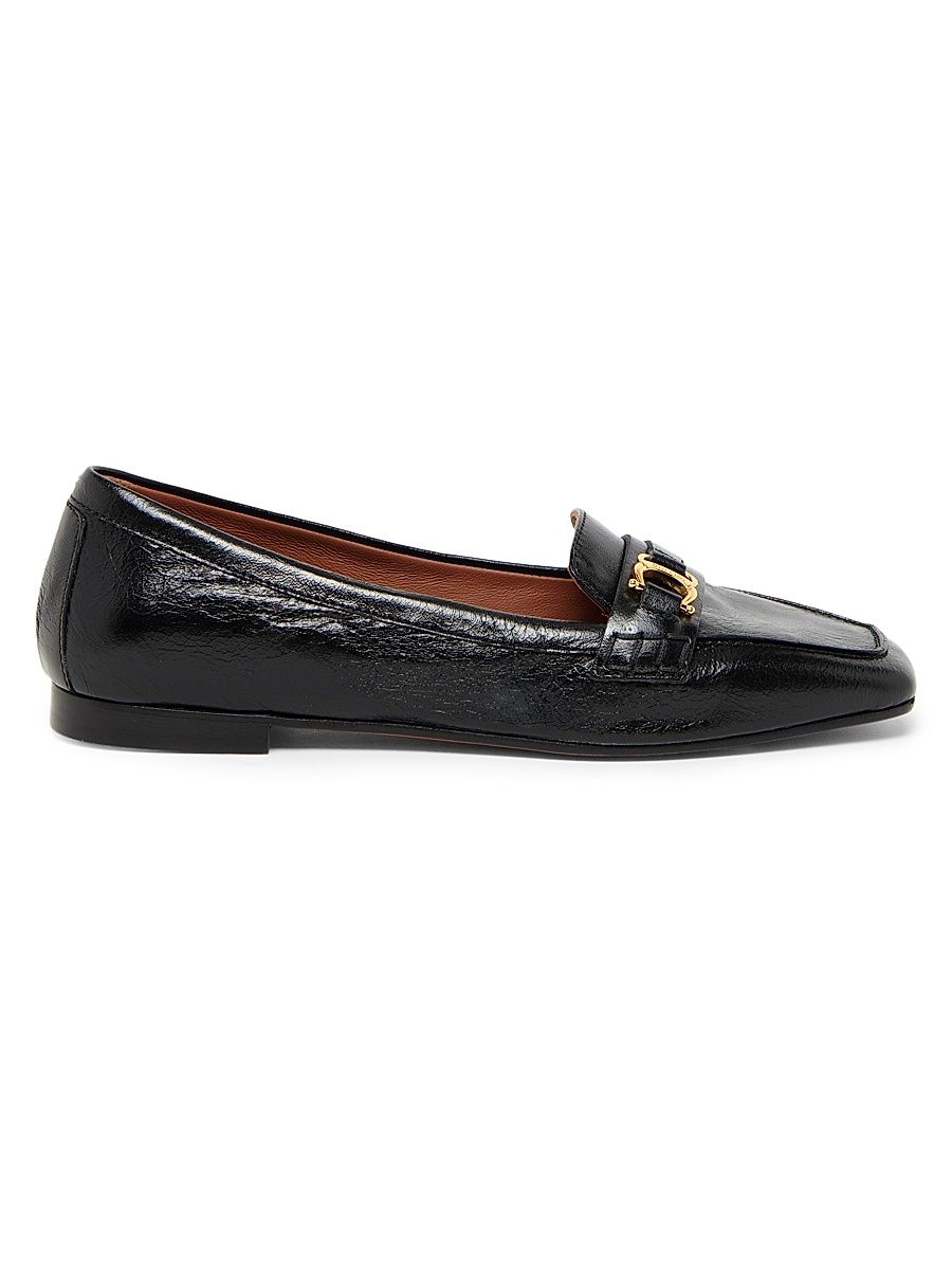 Women's Uptown Leather Bit Loafers - Black - Size 9