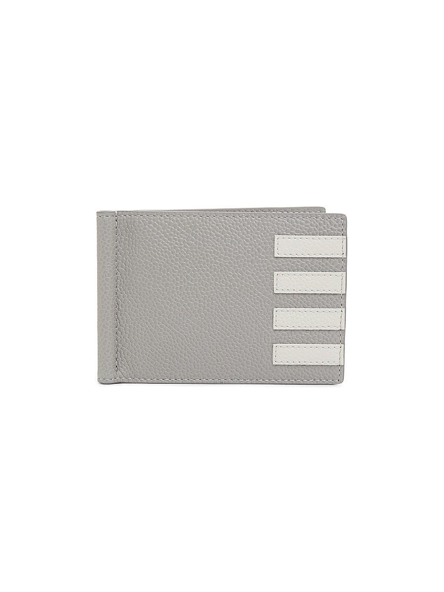 Men's 4 Bar Money Clip Wallet - Light Grey