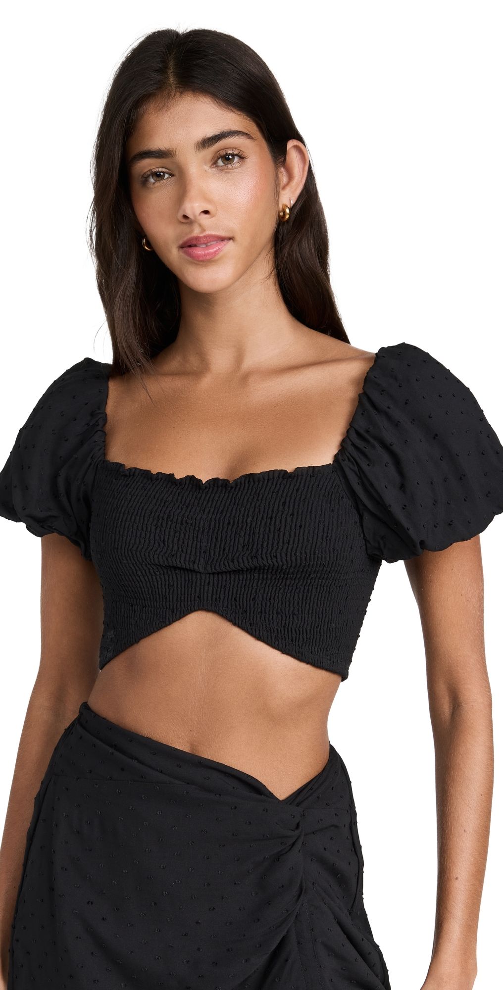 Peixoto Louisa Crop Top Black XS