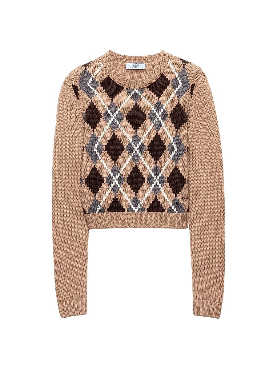 Women's Cashmere Crewneck Sweater - Brown - Size 4