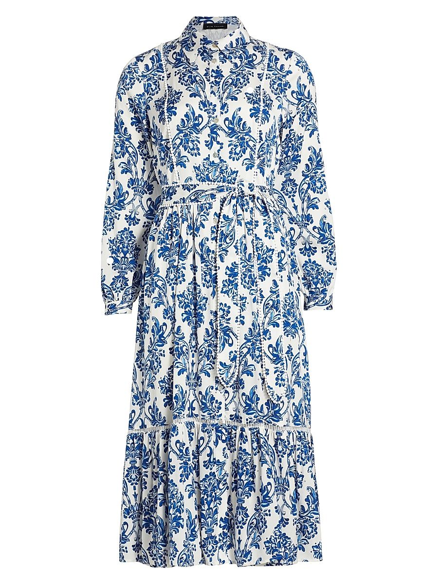 Women's The Beckett Floral Shirtdress - Porcelain Paisley - Size 12