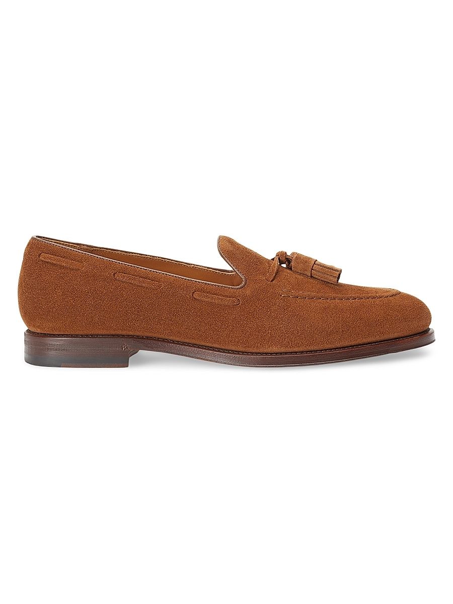 Men's Maestra Tassel Suede Loafers - New Vintage Pale Russet - Size 9