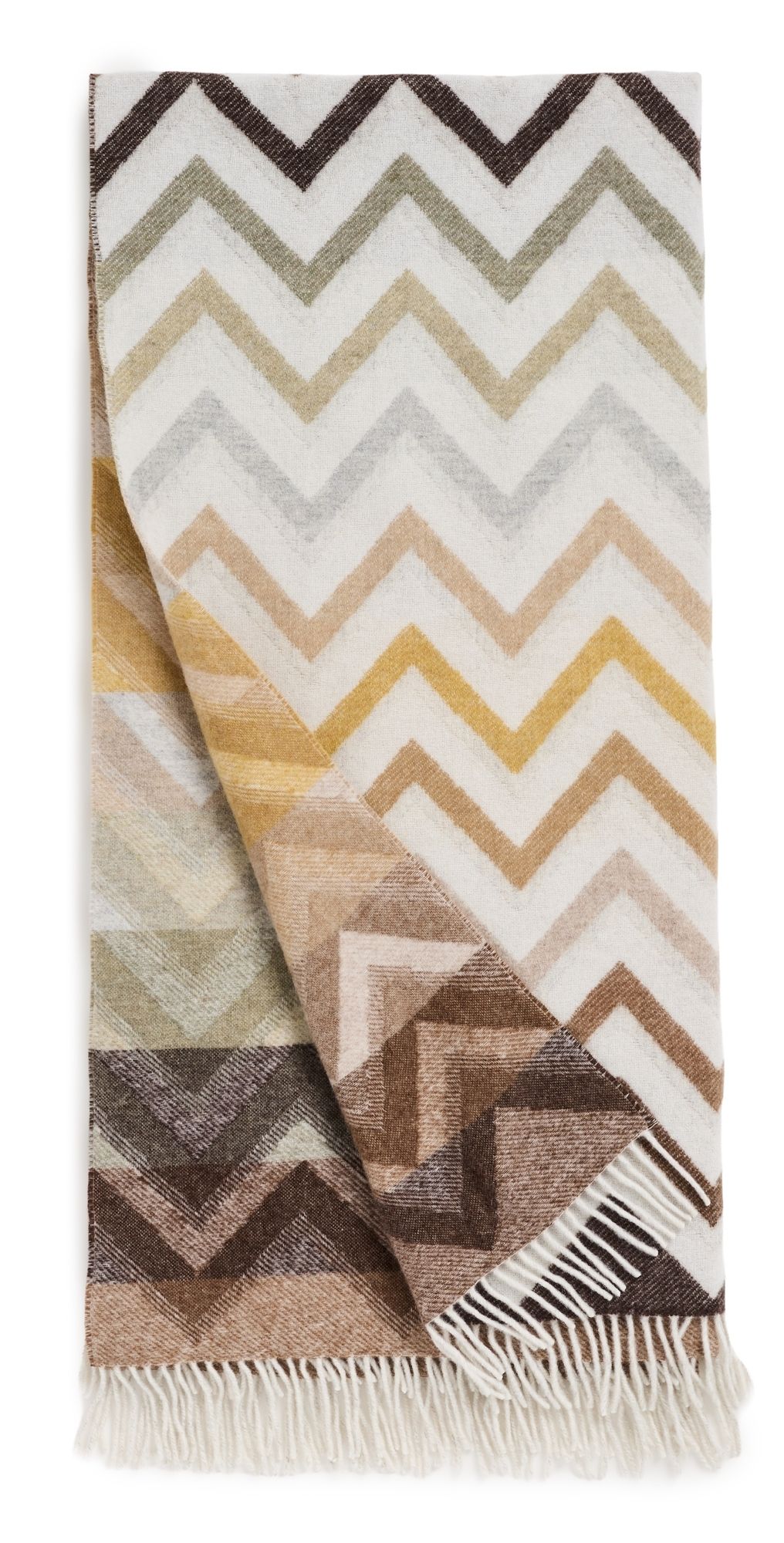 Missoni Watamu Throw Blanket Beige Multicolor One Size