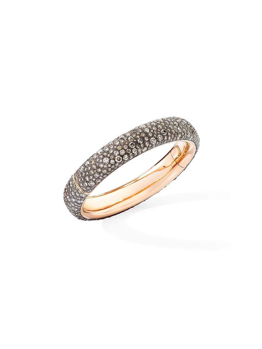 Women's Iconica 18K Rose Gold & Diamond Bangle - Rose Gold