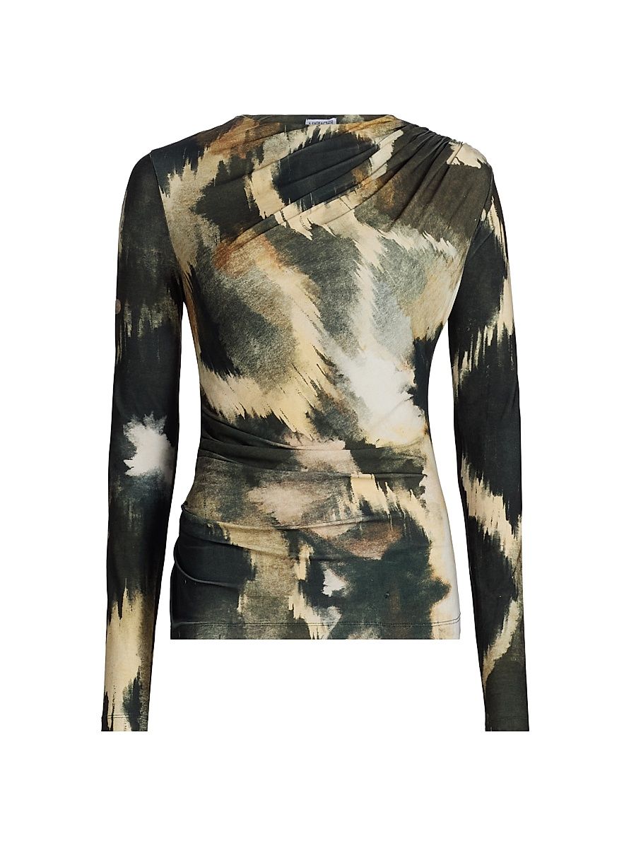 Women's Fleetwood Curtis Jersey Slim-Fit Top - Brown - Size Medium