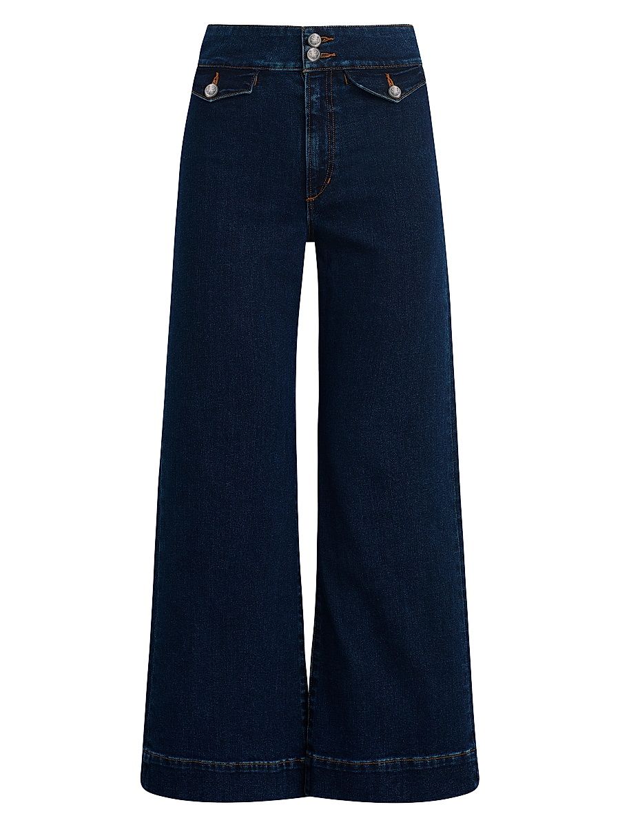 Women's The Ellia Wide-Leg Ankle Jeans - Magnetic - Size 31