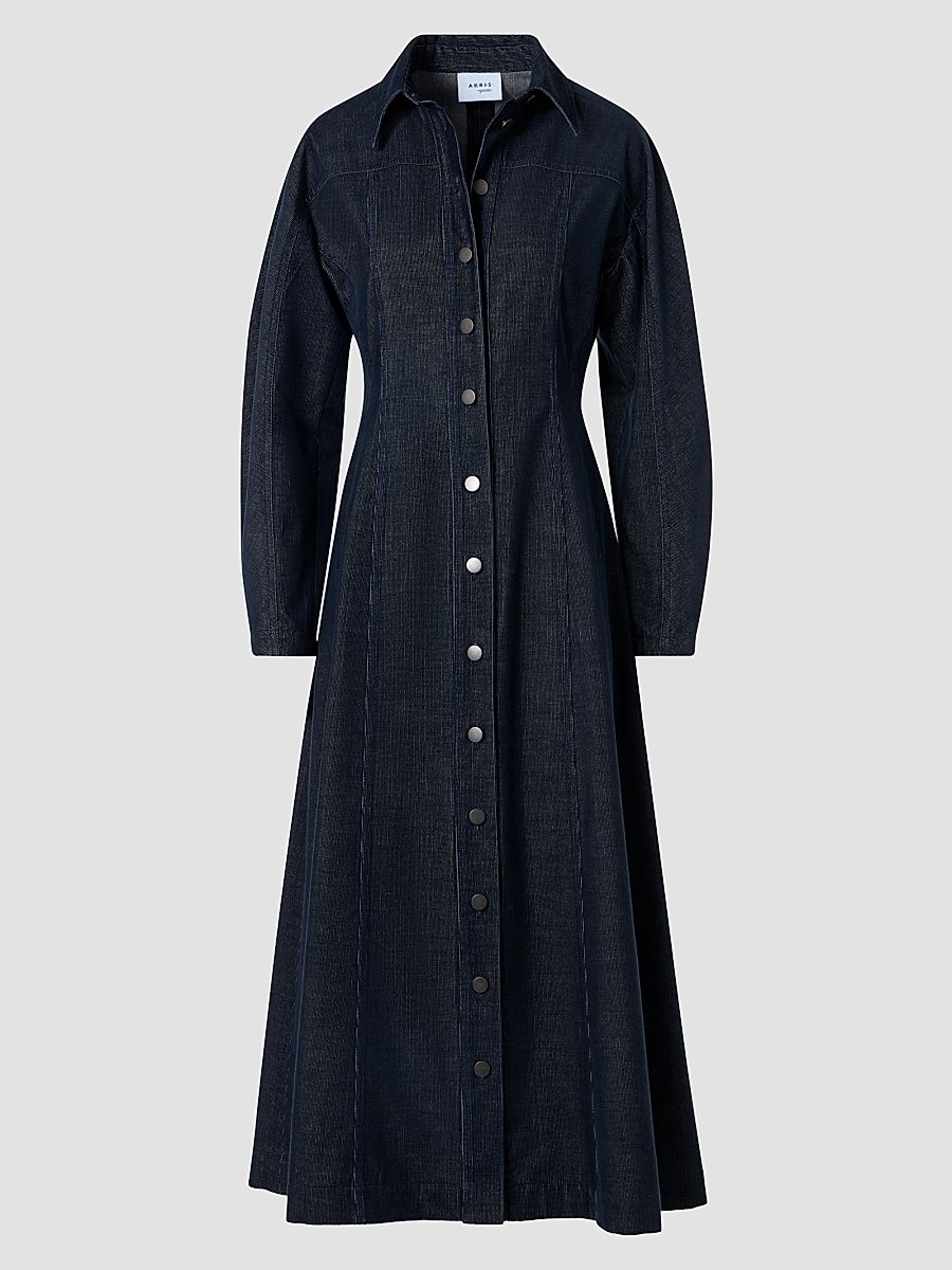 Women's Changent Micro Corduroy Midi Dress - Navy - Size 2