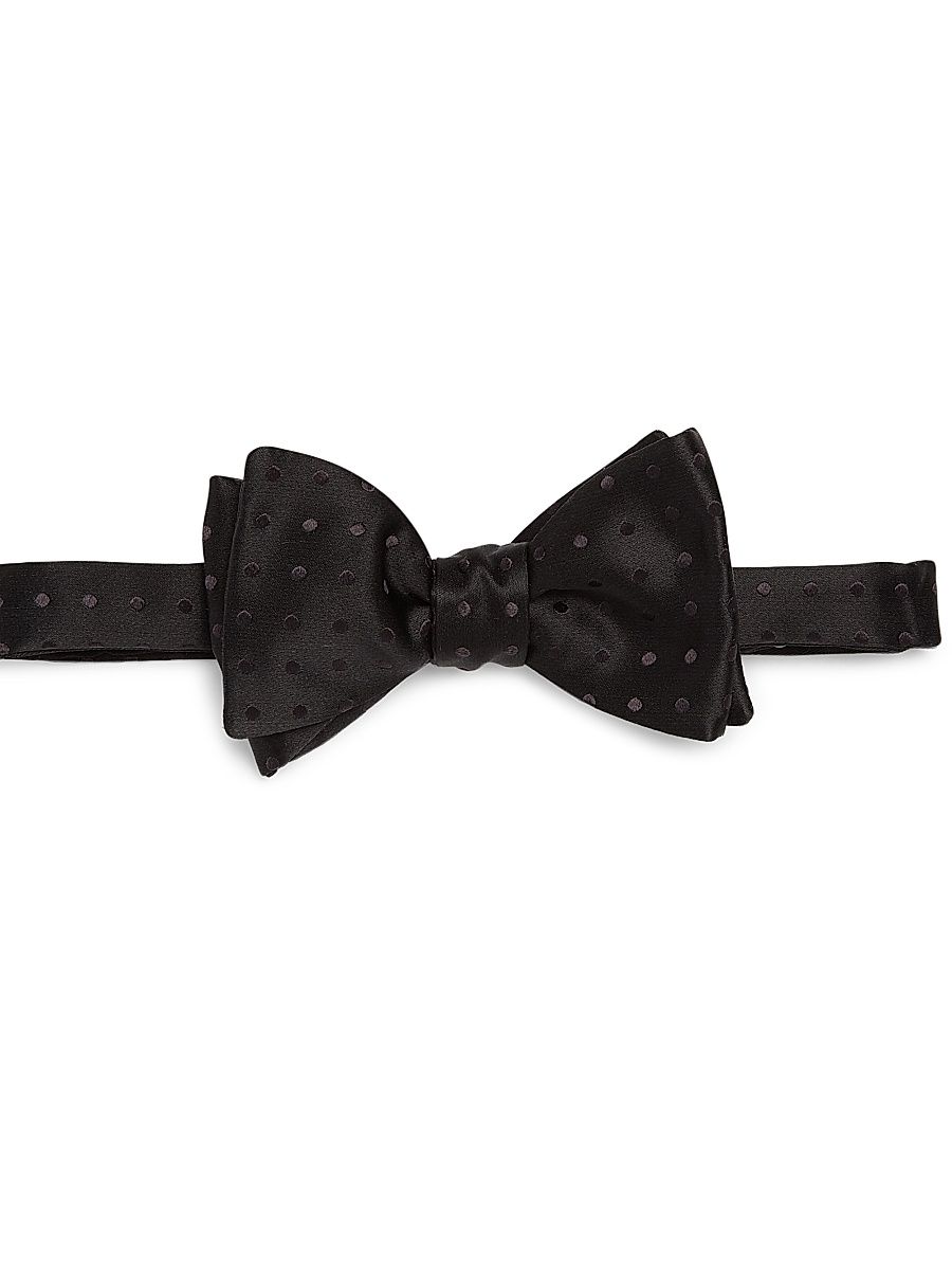 Men's Silk Bow Tie - Black