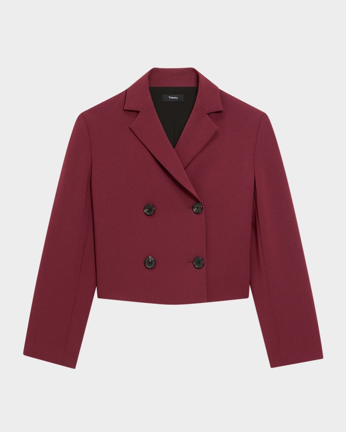 Crop Double-Breasted Jacket