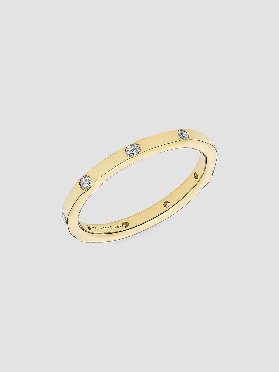 Women's Stardust 18K Yellow Gold & Diamond Ring - Yellow Gold - Size 7