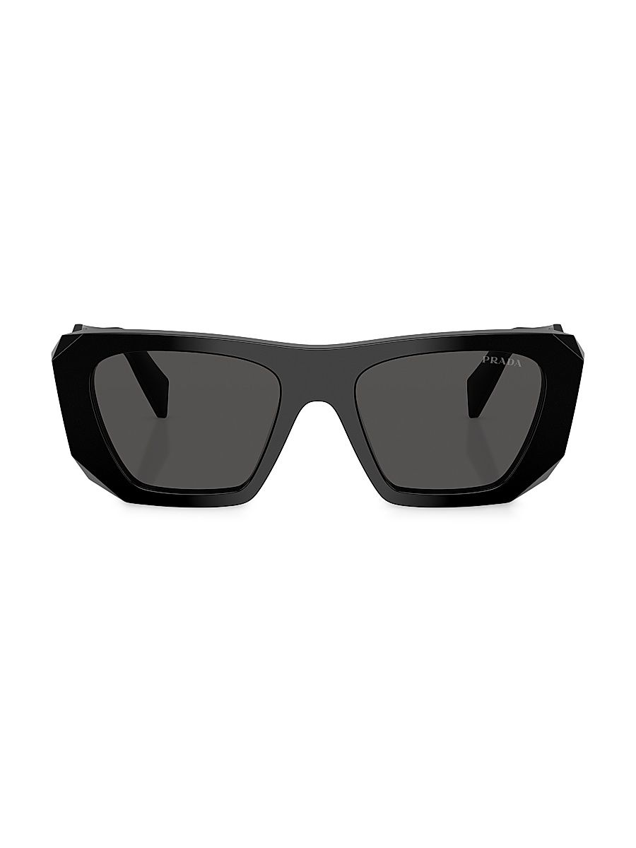 Women's 53MM Square Sunglasses - Black