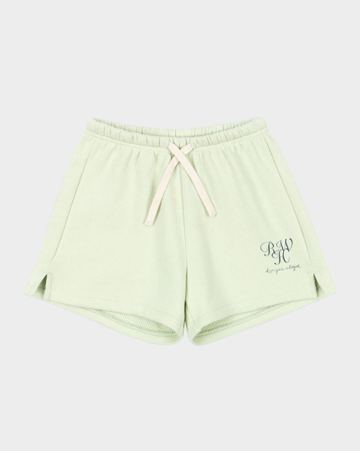 Rosie H-W x Kid & apos;s Monogrammed Drawstring Cotton Shorts, Size 12M-6