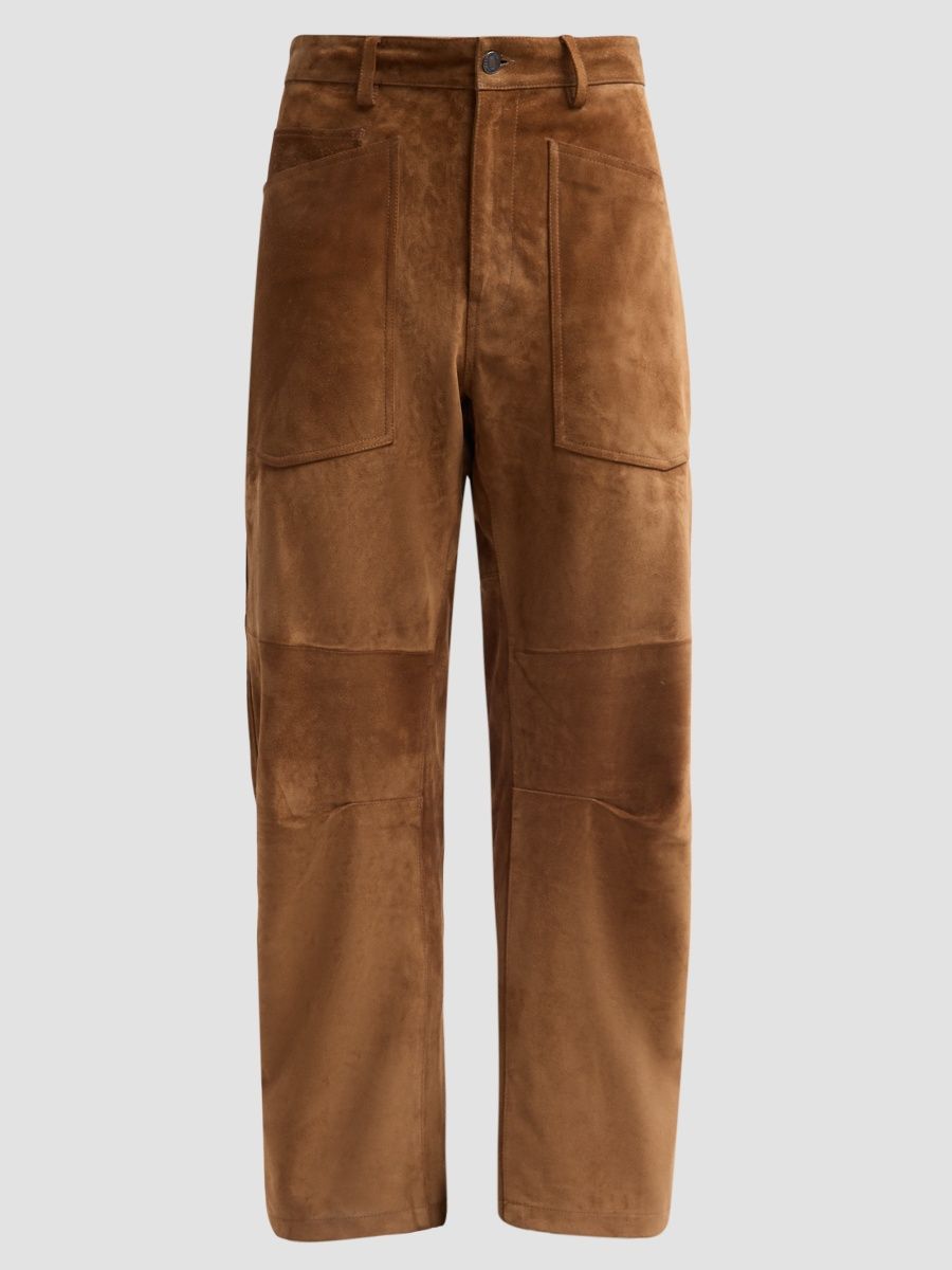 Nili Lotan Women's Shon Suede Pants - Martora - Size 10