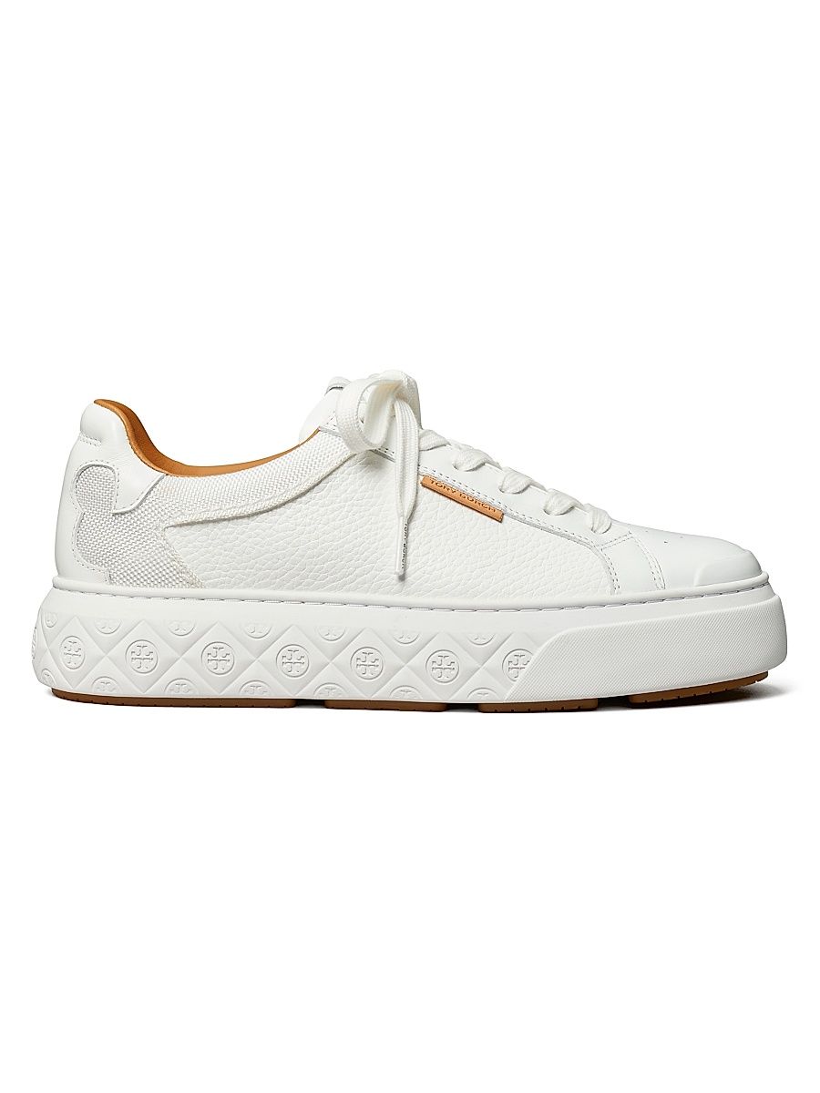Women's Ladybug Leather Low-Top Sneakers - White - Size 11.5