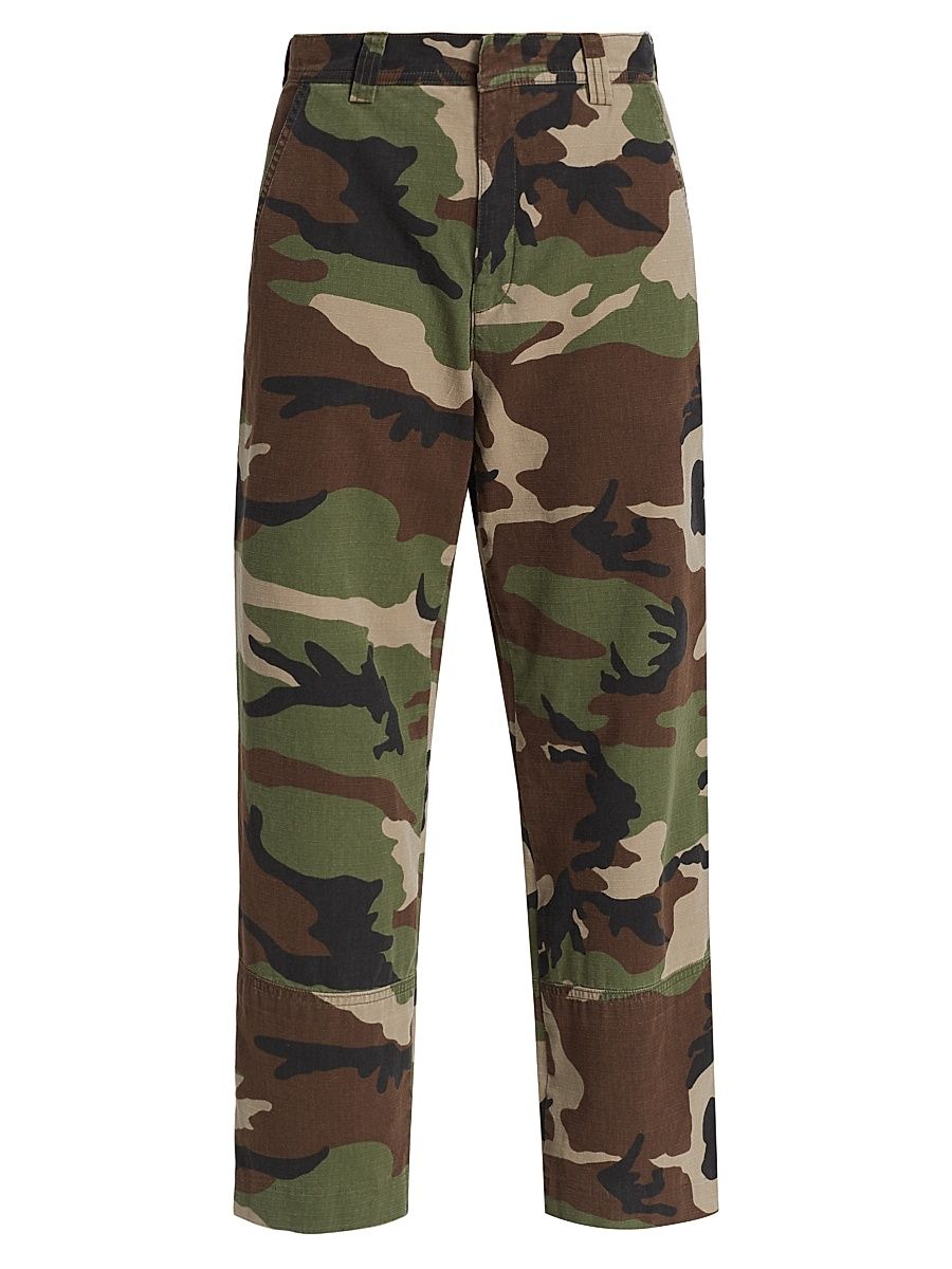Women's Camo Mid-Rise Trousers - Camoflauge - Size Large