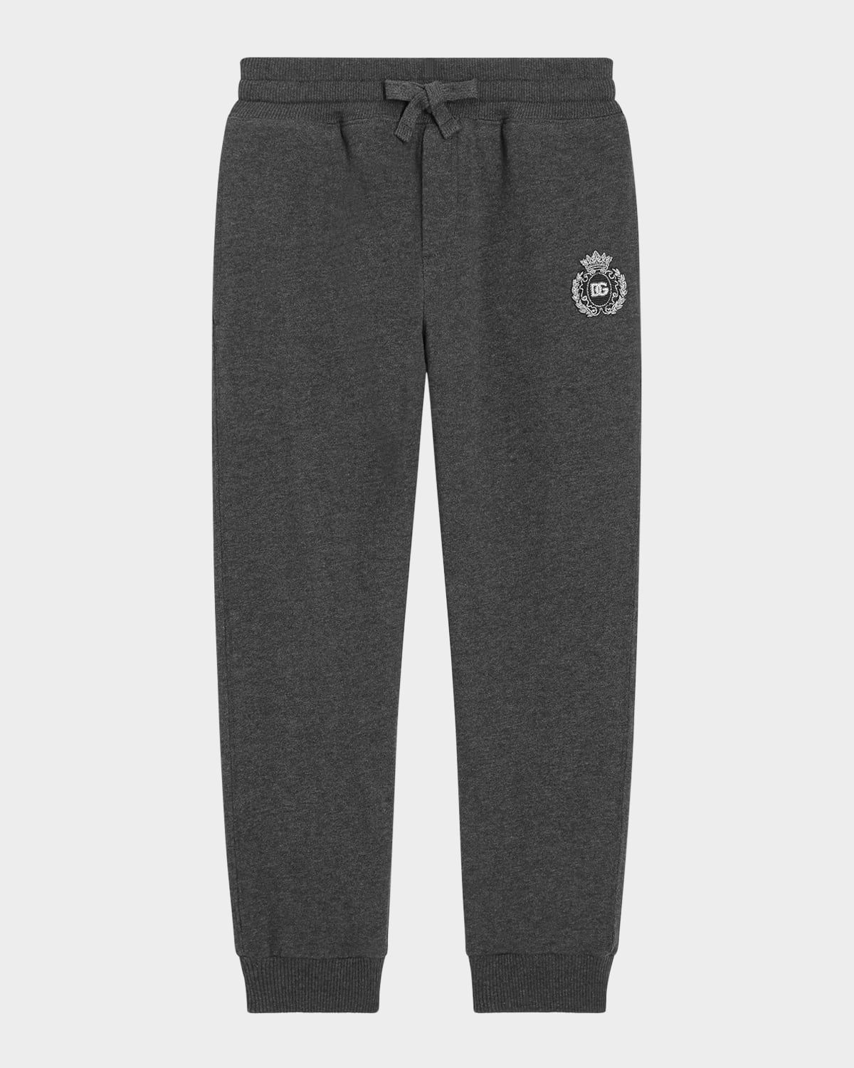 Boy & apos;s Melange Knit Cotton Jog Pants