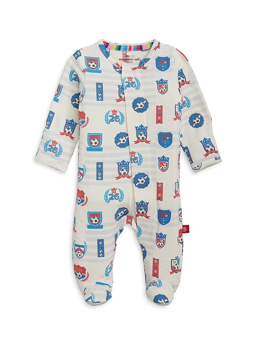 Baby's Team USA Goals Magnetic Footie - Size Newborn