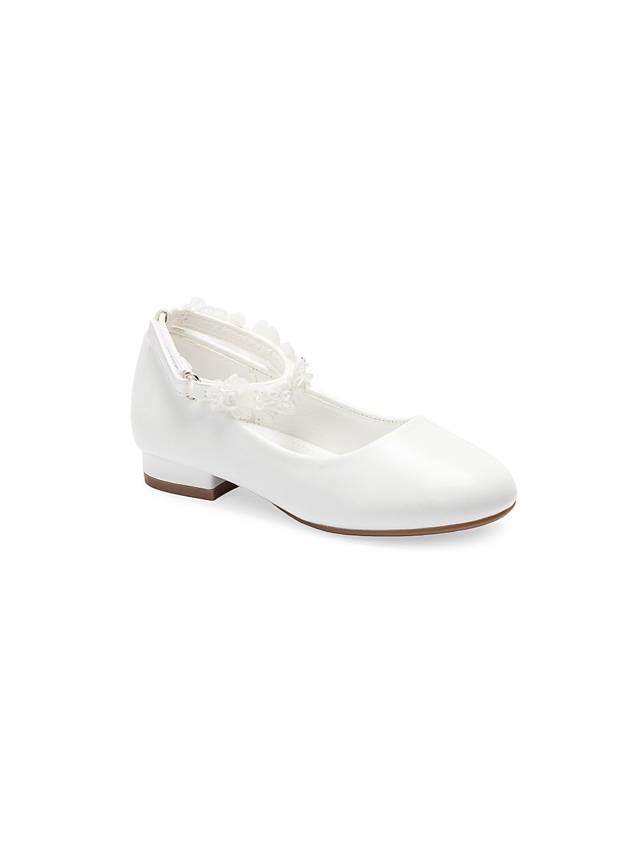 Little Girl's & Girl's Seraphina Flats - White - Size 5 (Child)