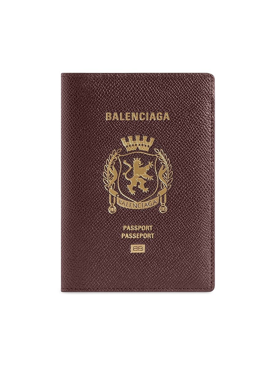 Men's Passport Holder - Burgundy