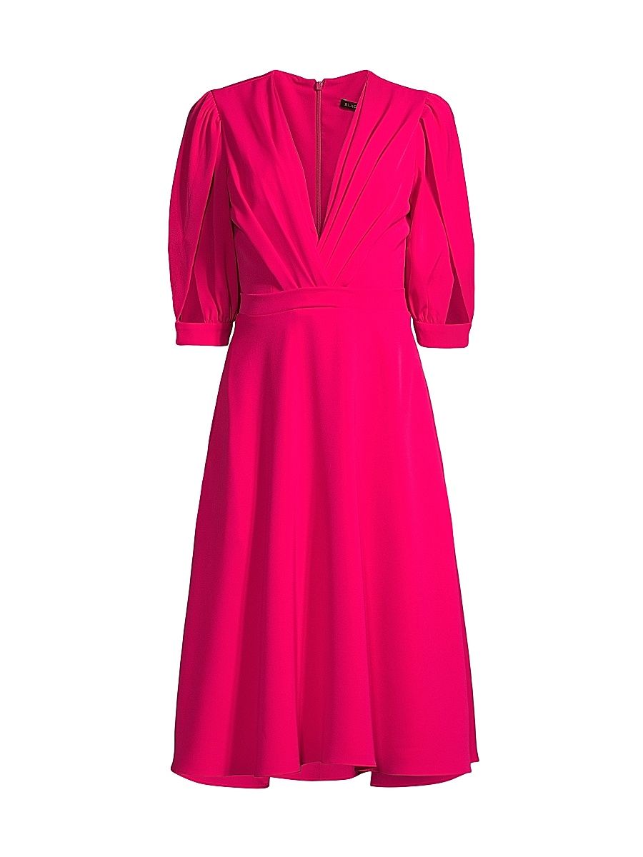 Women's Nuana Cut-Out Petal-Sleeve Dress - Hibiscus - Size 6