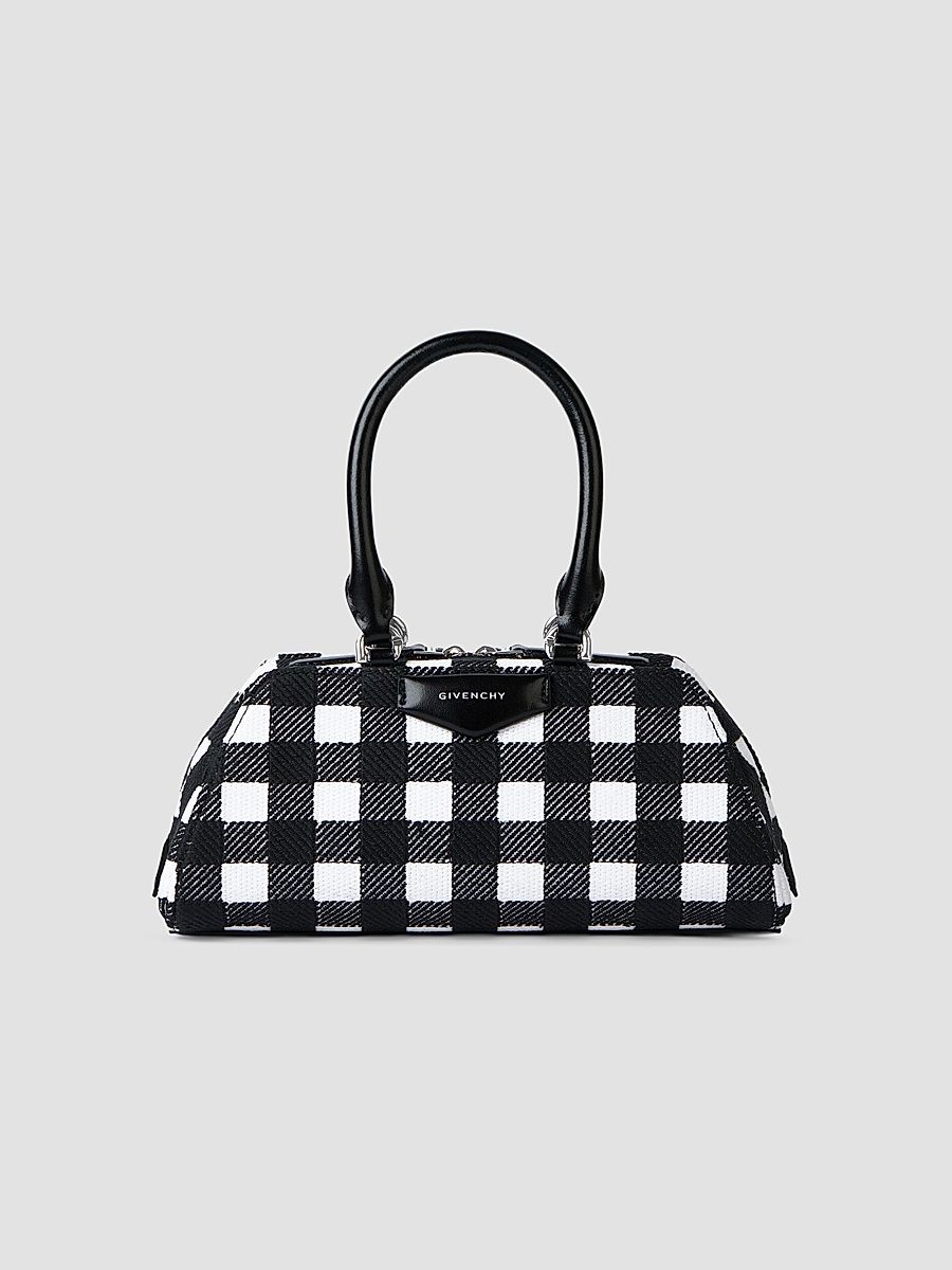 Givenchy Women's Mini Embroidered Antigona East West Bag - Black White