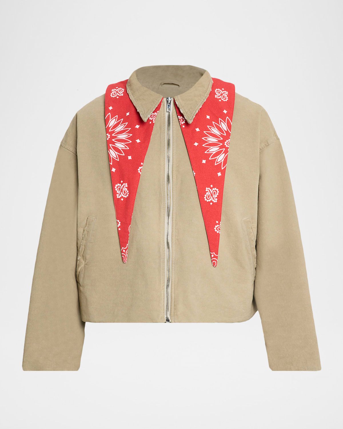Men & apos;s Foulard Cropped Full-Zip Jacket