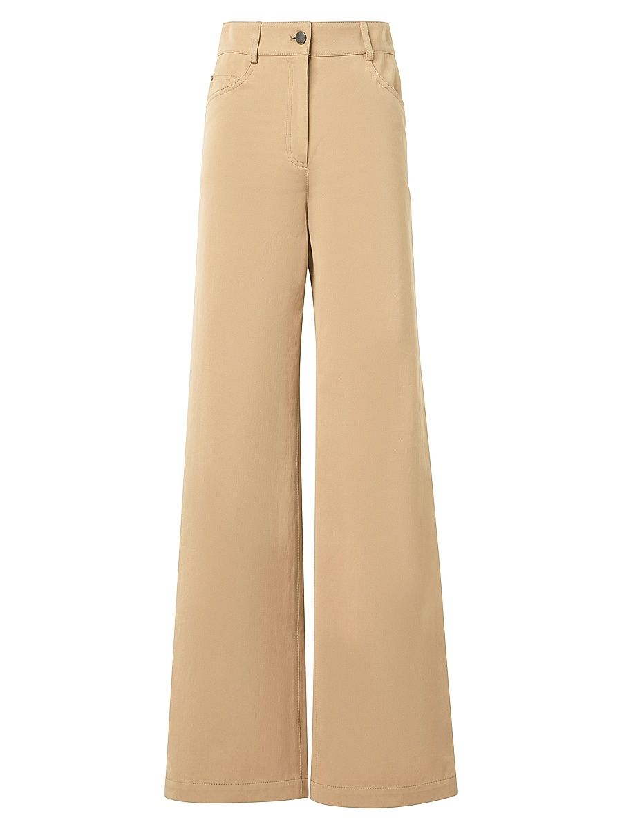 Women's Cooper Stretch Wide-Leg Jeans - Beige - Size 16