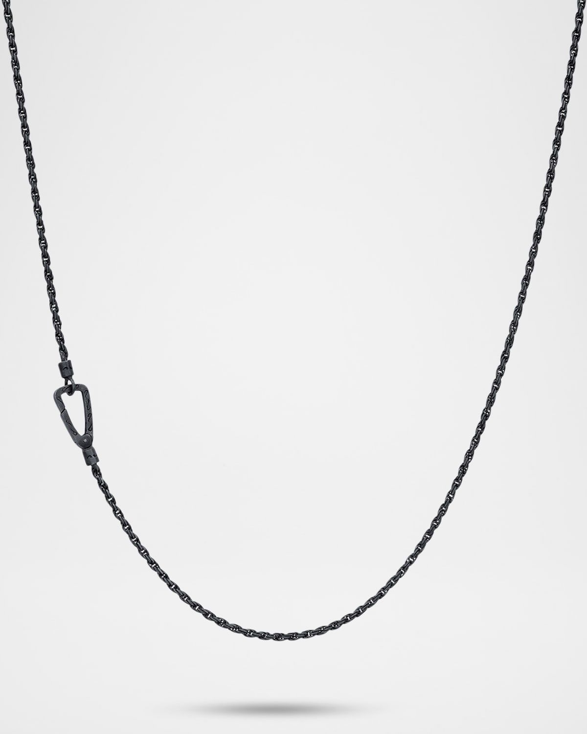 Men & apos;s Ulysses Oxidized Sterling Silver Rope Chain Necklace, 22.5"L