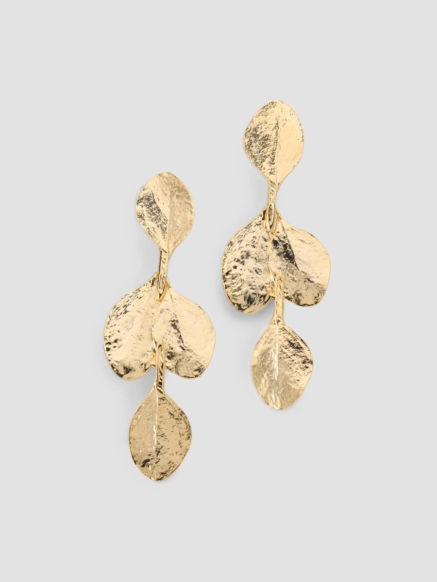 Kenneth Jay Lane Women's 18K-Gold-Plated Leaf Drop Earrings - Gold
