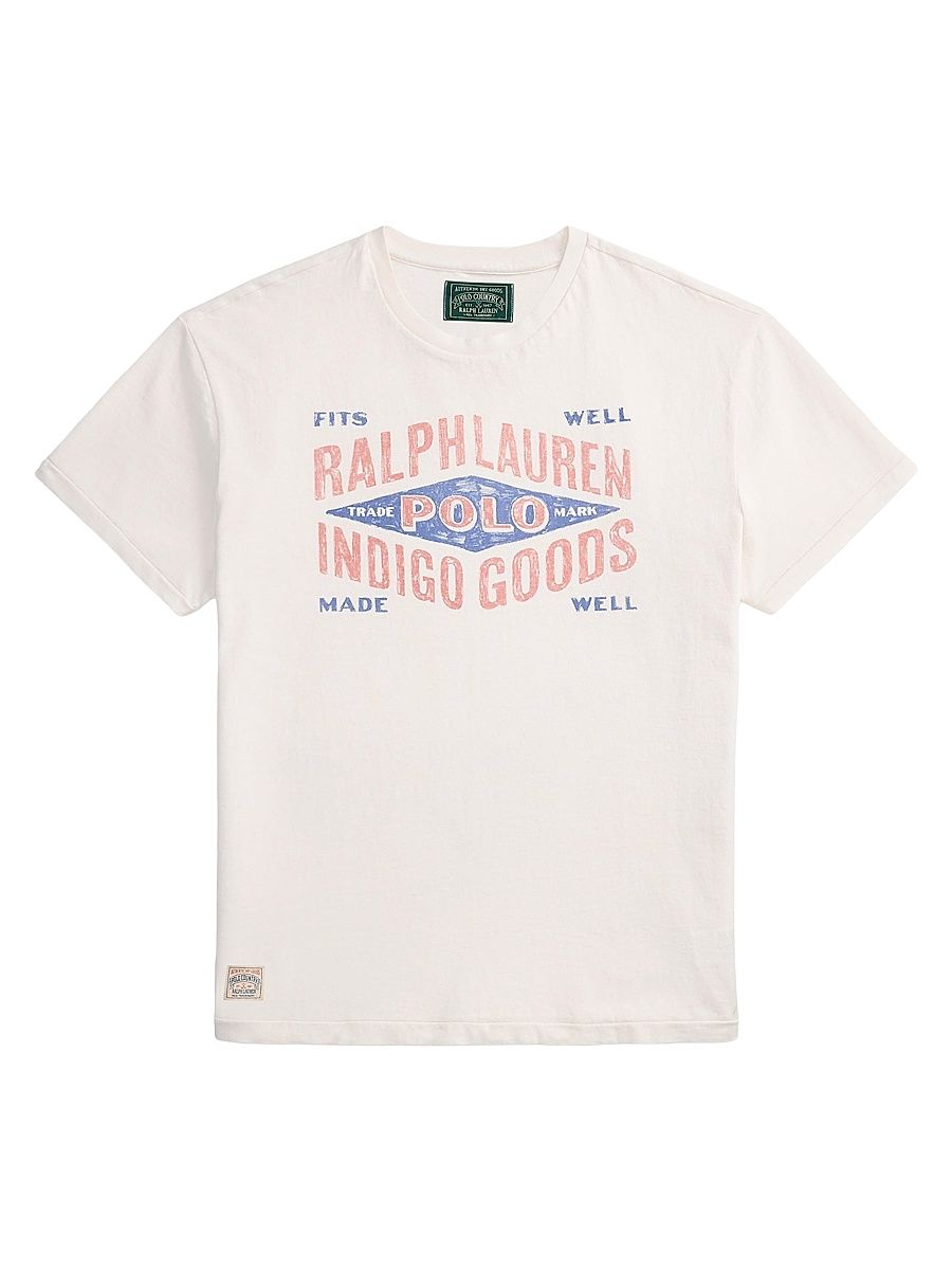 Men's Logo Graphic Cotton Jersey T-Shirt - Nevis - Size Large