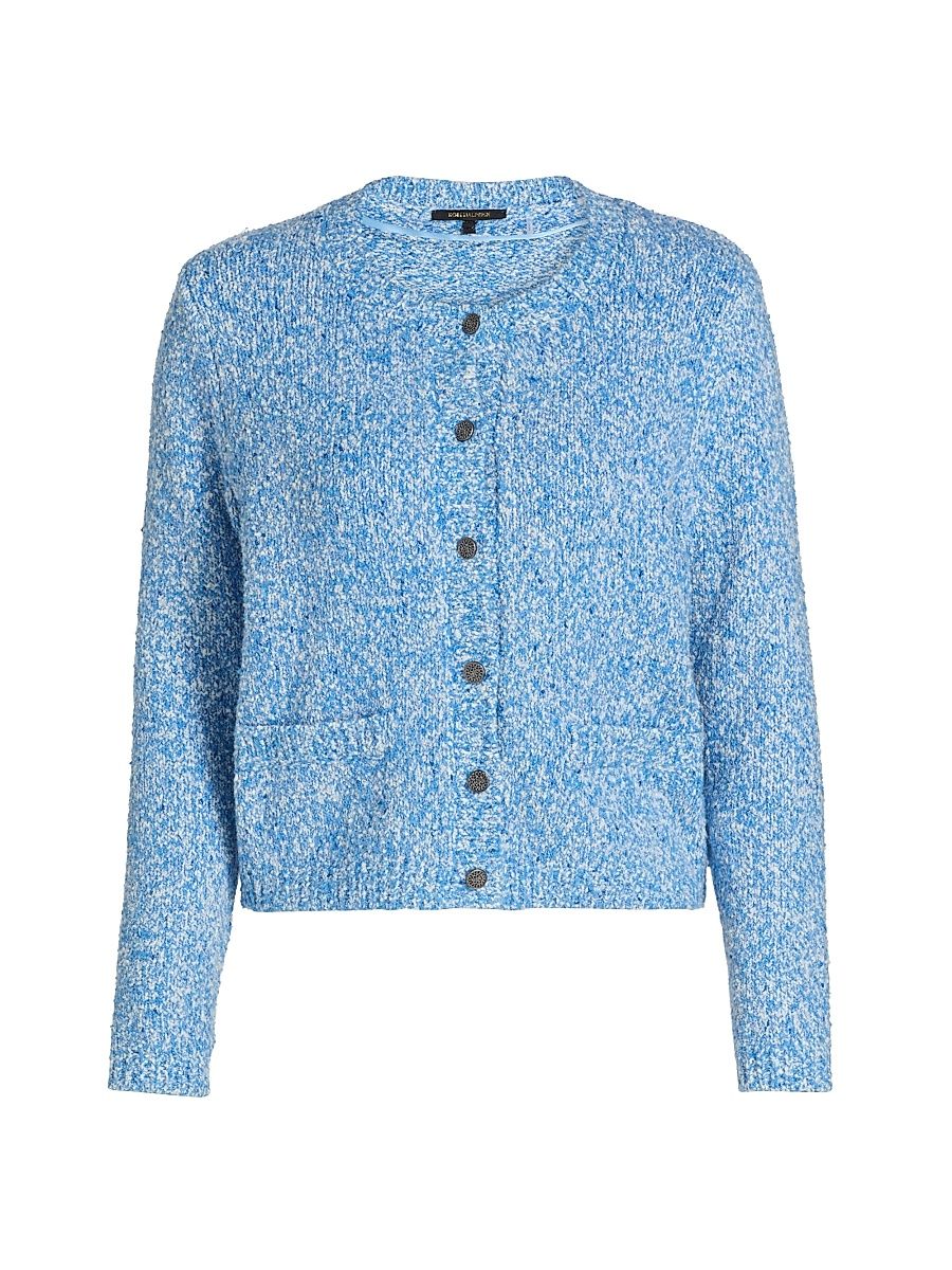 Women's Ashtin Cotton-Blend Sweater - Blue Jay - Size Large