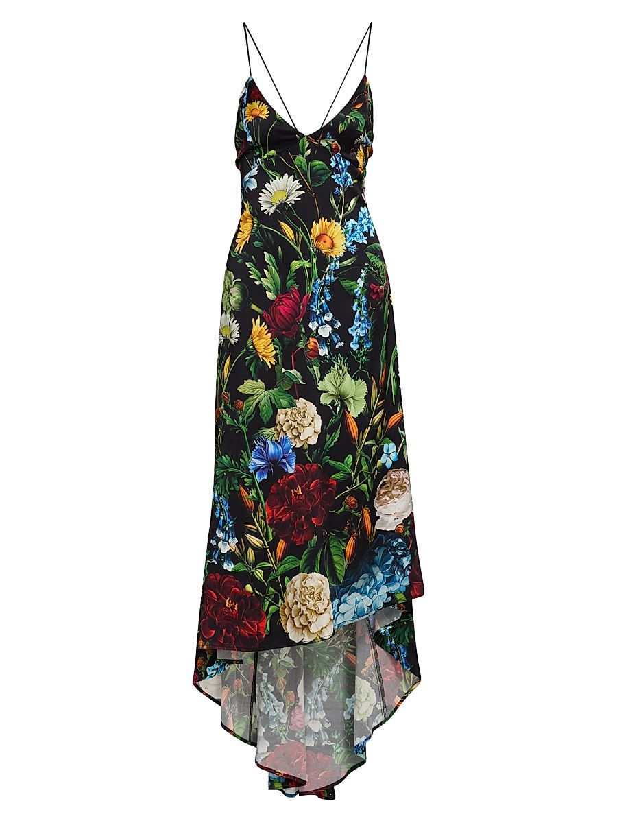 Women's Luciana High-Low Midi-Slipdress - Social Hour Black - Size 14