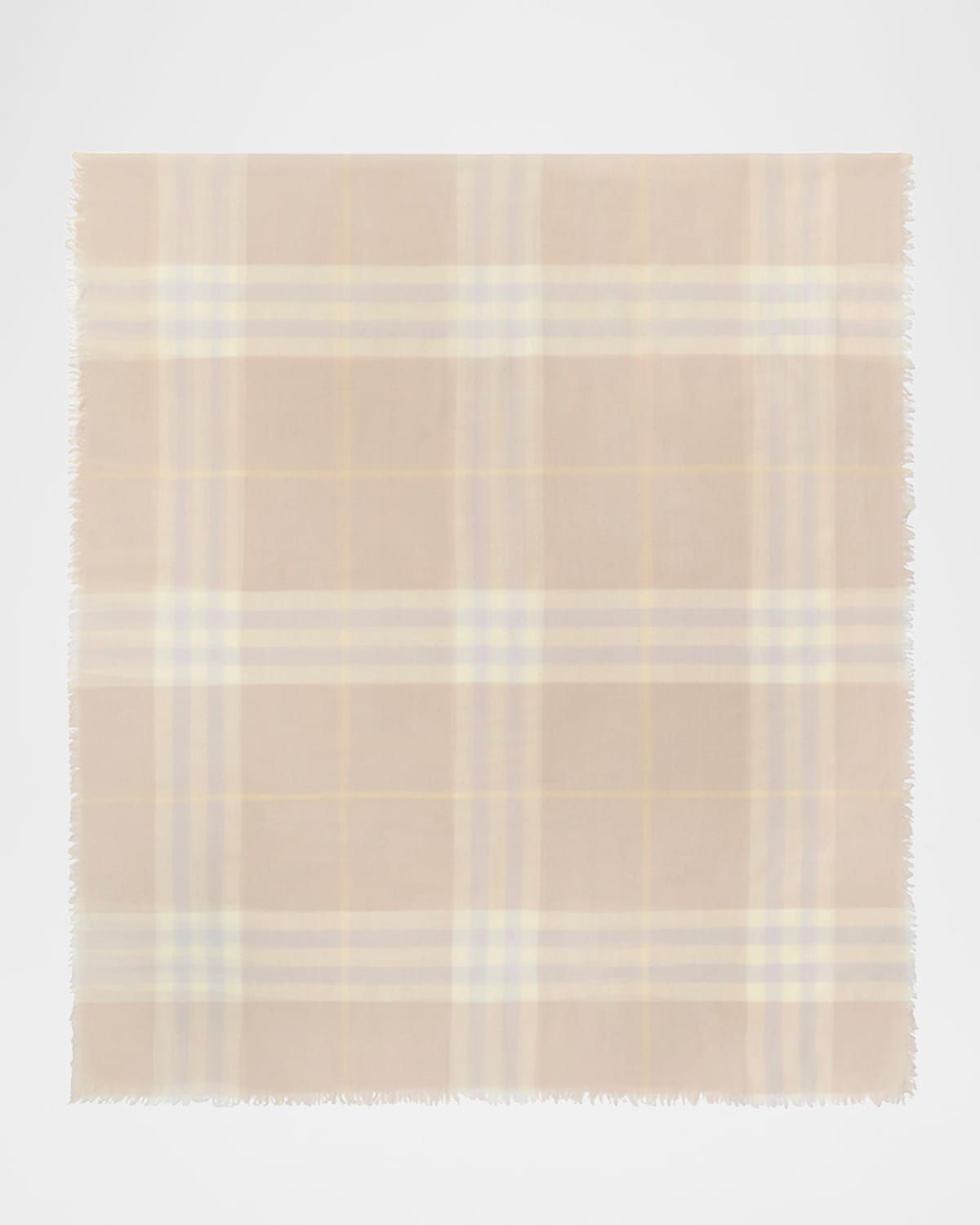 Giant Check Wool Scarf